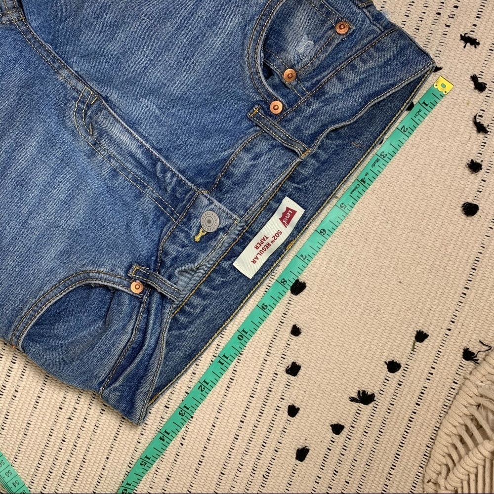 Levis 502 Regular Tapered Camo Patch Jeans - Picture 5 of 9